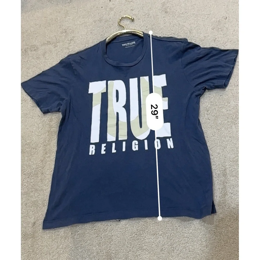 true religion T Shirt‎ Size L Lot of 2